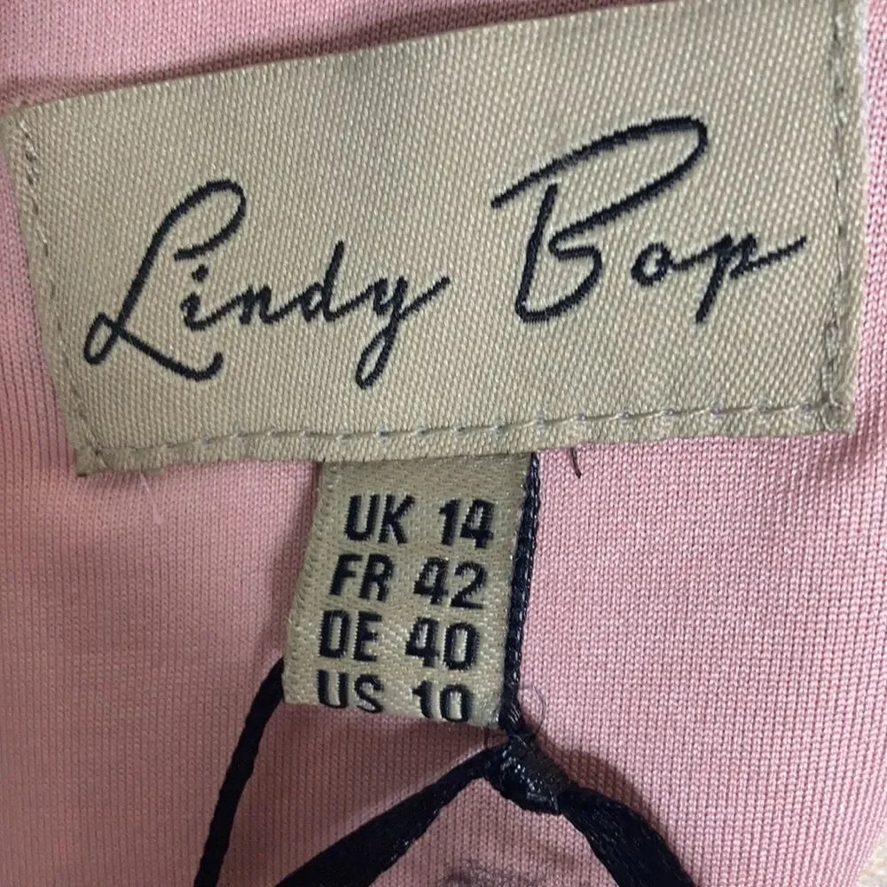Lindy Bop Women's 10 Plum/Purple  “Bethany" Dress Short Sleeve New - Picture 8 of 10